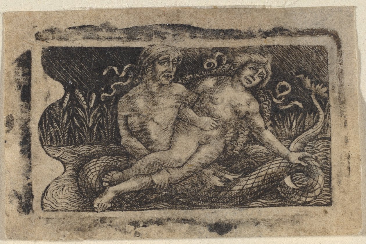 Triton ve Perisi by Francesco Francia or Peregrino da Cesena
