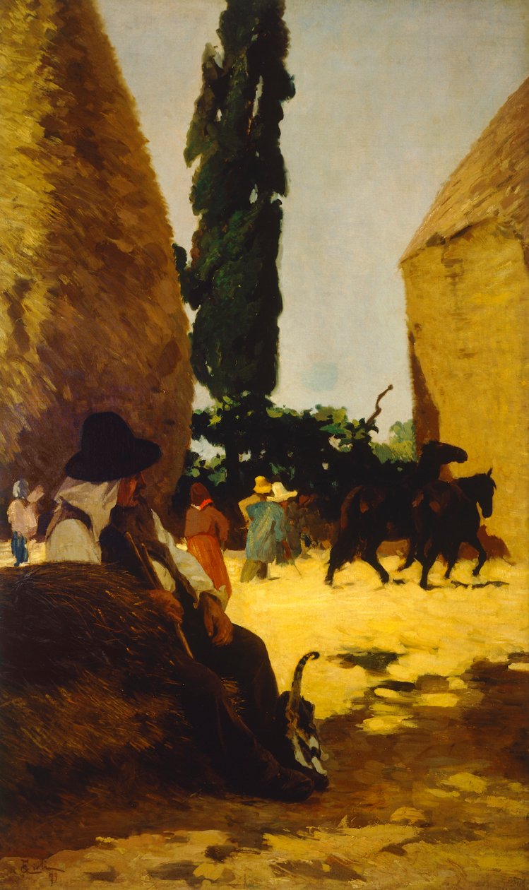 Bista, büyükbaba Francesco Gioli (1846-1922), tuval üzerine yağlı boya by Francesco Gioli