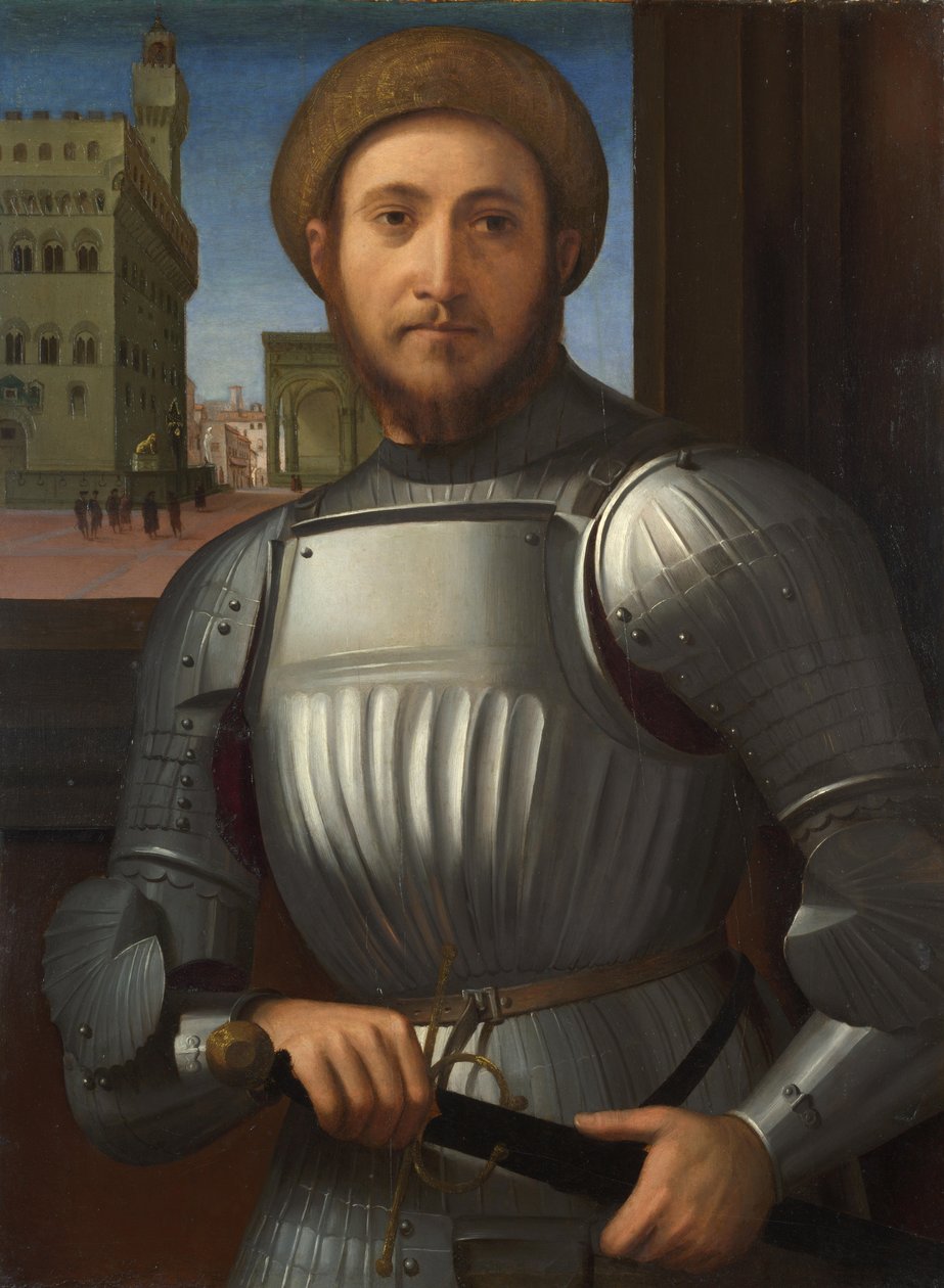 Zırhlı Bir Adamın Portresi, c. 1510 by Francesco Granacci