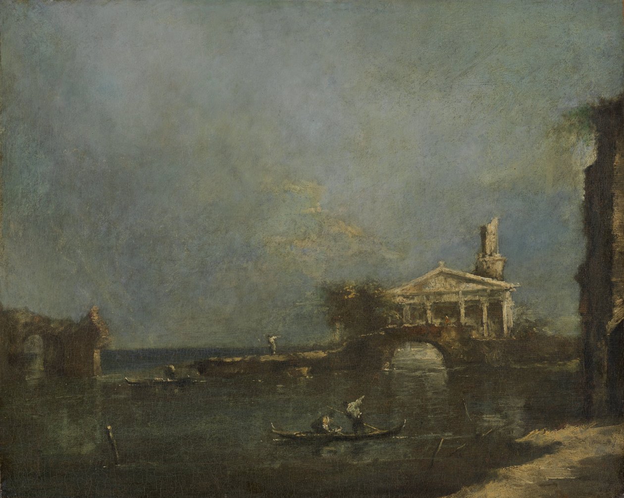 Venedik yakınlarındaki lagün by Francesco Guardi (attributed to)