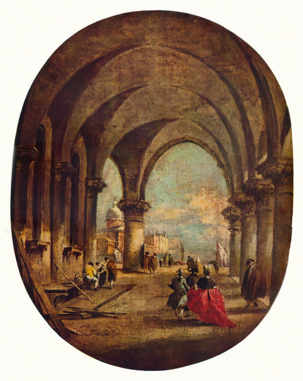 Doges Sarayı Çarşısı ve San Giorgio Maggiore ile Capriccio, 1780