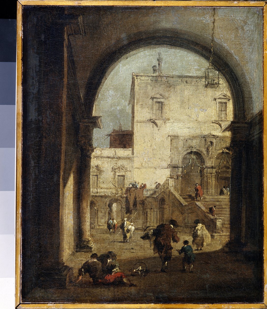 Francesco Guardi (1712-1793) 1775-1780 Dim. 27x23 cm Hermitage Müzesi, Saint Petersburg by Francesco Guardi