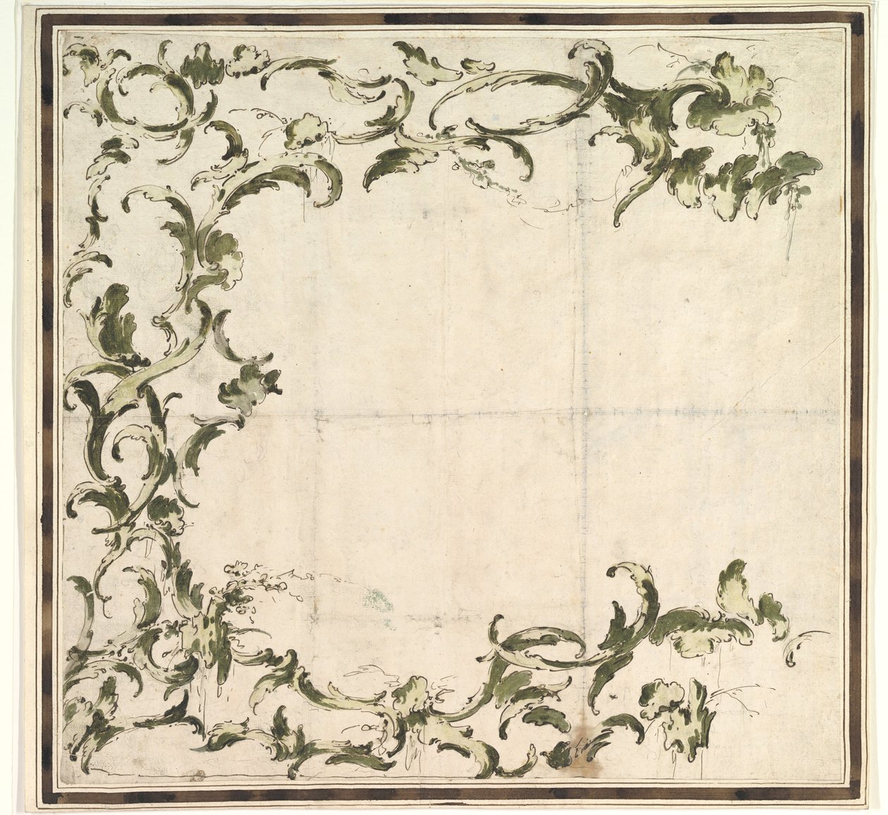 Çerçeveleme Motifi için Tasarım, 1712-93. by Francesco Guardi.