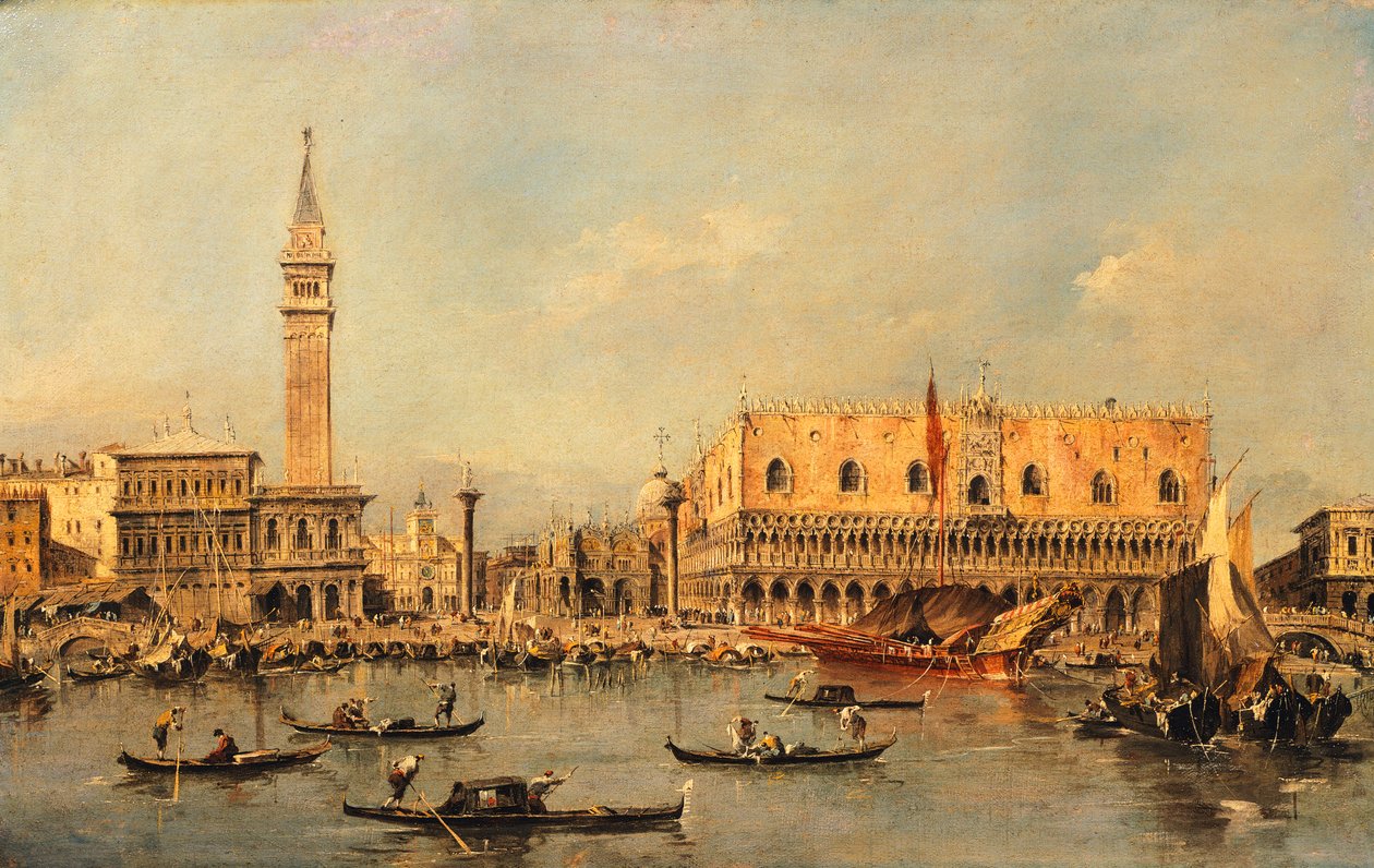 Venedik'teki Ducale Sarayı, Francesco Guardi (1712-1793) by Francesco Guardi