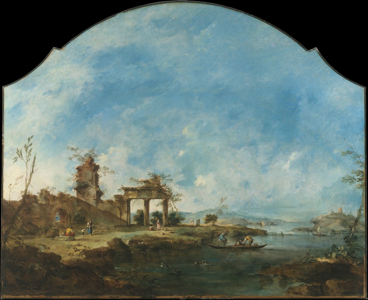 Fantastik Manzara, c.1765 by Francesco Guardi