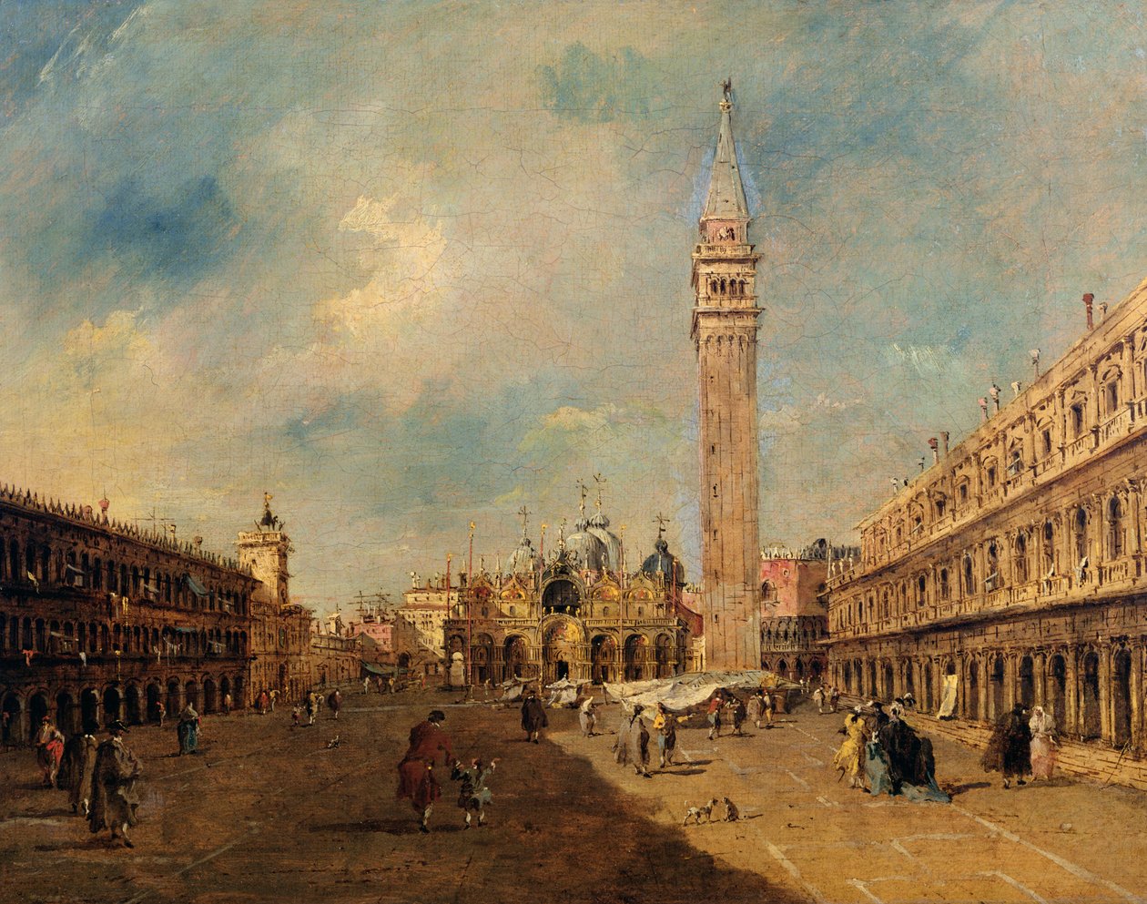 Piazza San Marco, yaklaşık 1780 by Francesco Guardi