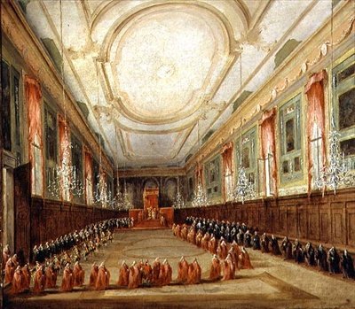 Papa Pius VI (1717-99) ve Doge Paolo Renier SS Kilisesi