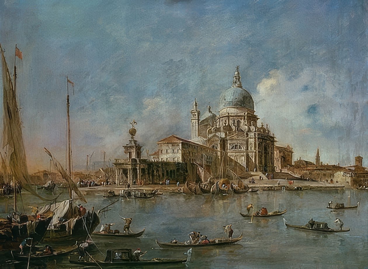 Punta Della Dogana, Santa Maria della Selamı ile. 1770 by Francesco Guardi
