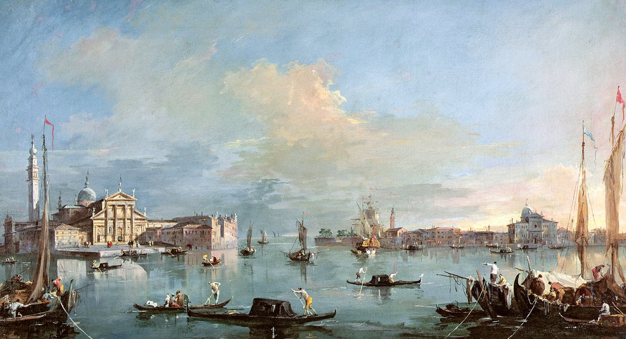 San Giorgio Maggiore (tuval üzerine yağlı boya) by Francesco Guardi