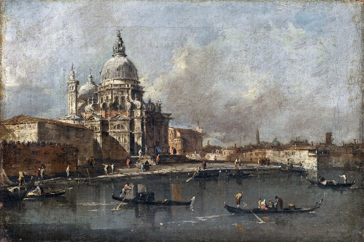 Santa Maria della Salute, Venedik, yaklaşık 1780 by Francesco Guardi