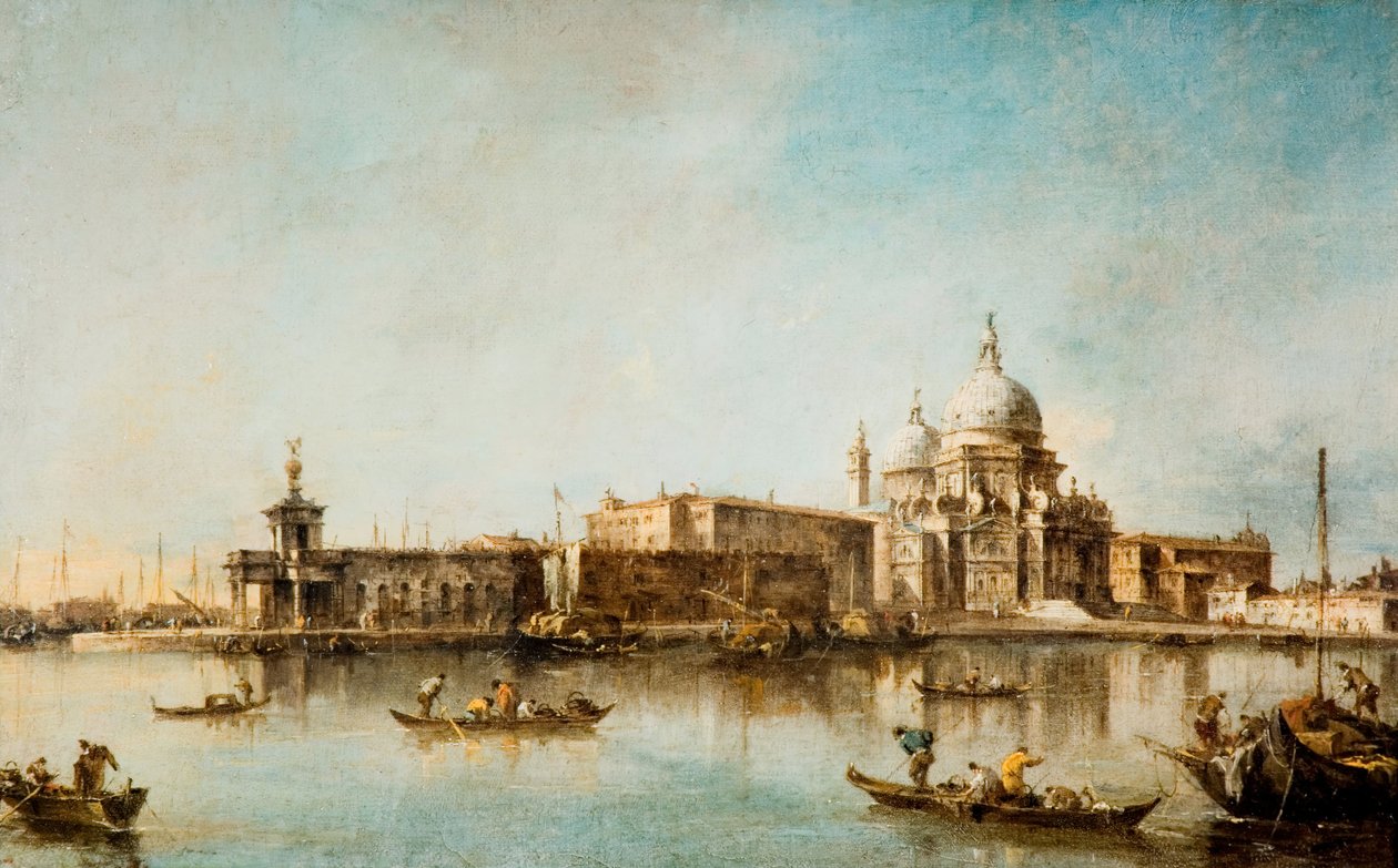 Santa Maria della Salute ve Dogana, Venedik, 1760-1790. by Francesco Guardi