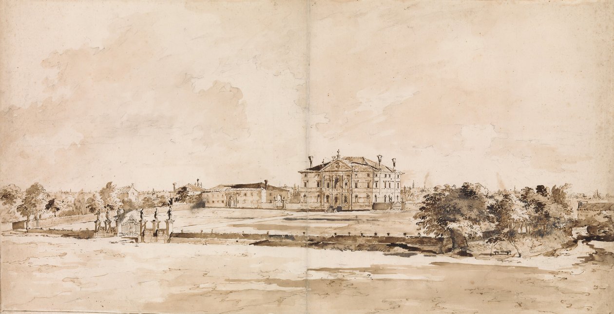 Villa Loredan, Treviso, yak. 1778. by Francesco Guardi