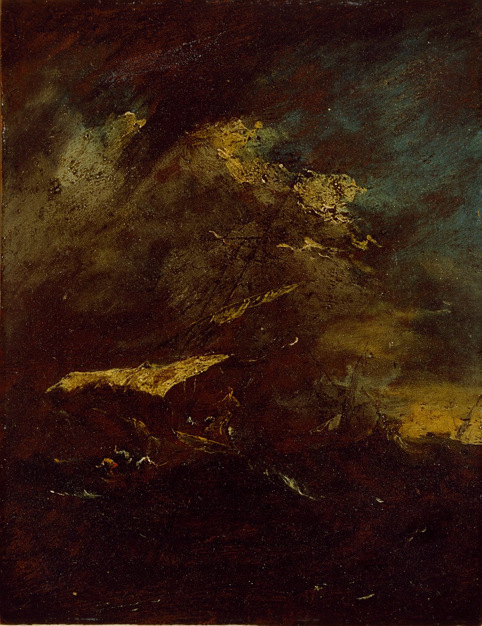 Fırtınada İki Gemi, 18. yüzyıl by Francesco Guardi
