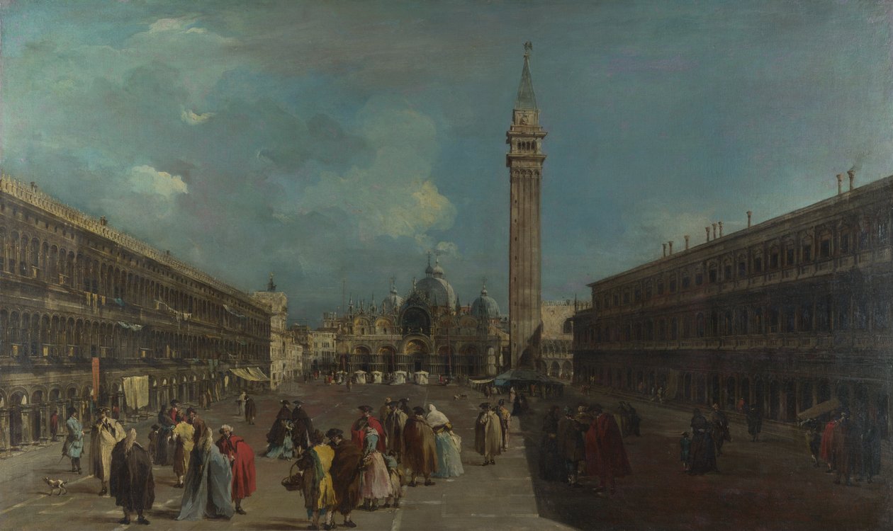 Venedik, Piazza San Marco, yaklaşık 1760 by Francesco Guardi