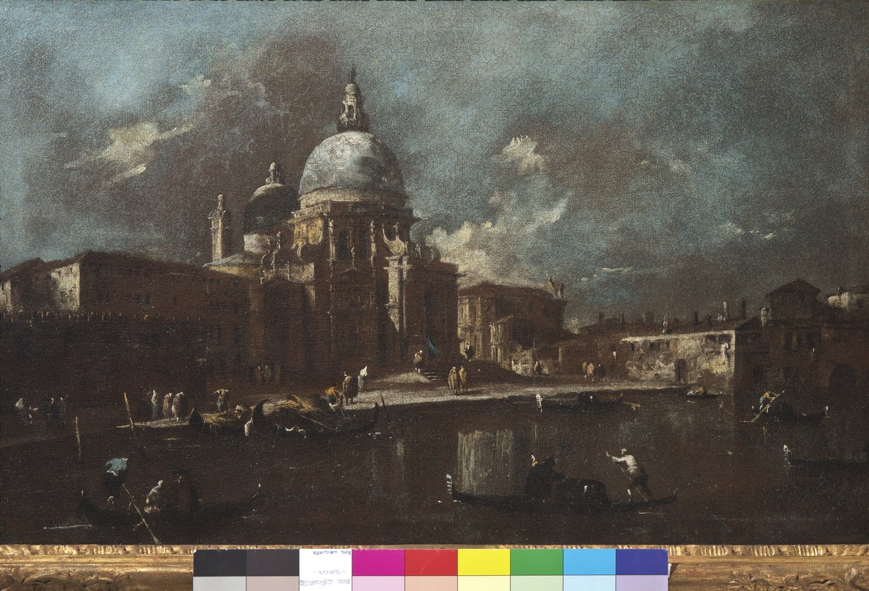 Santa Maria della Salute Kilisesi'nin görünümü, 1774-91 by Francesco Guardi