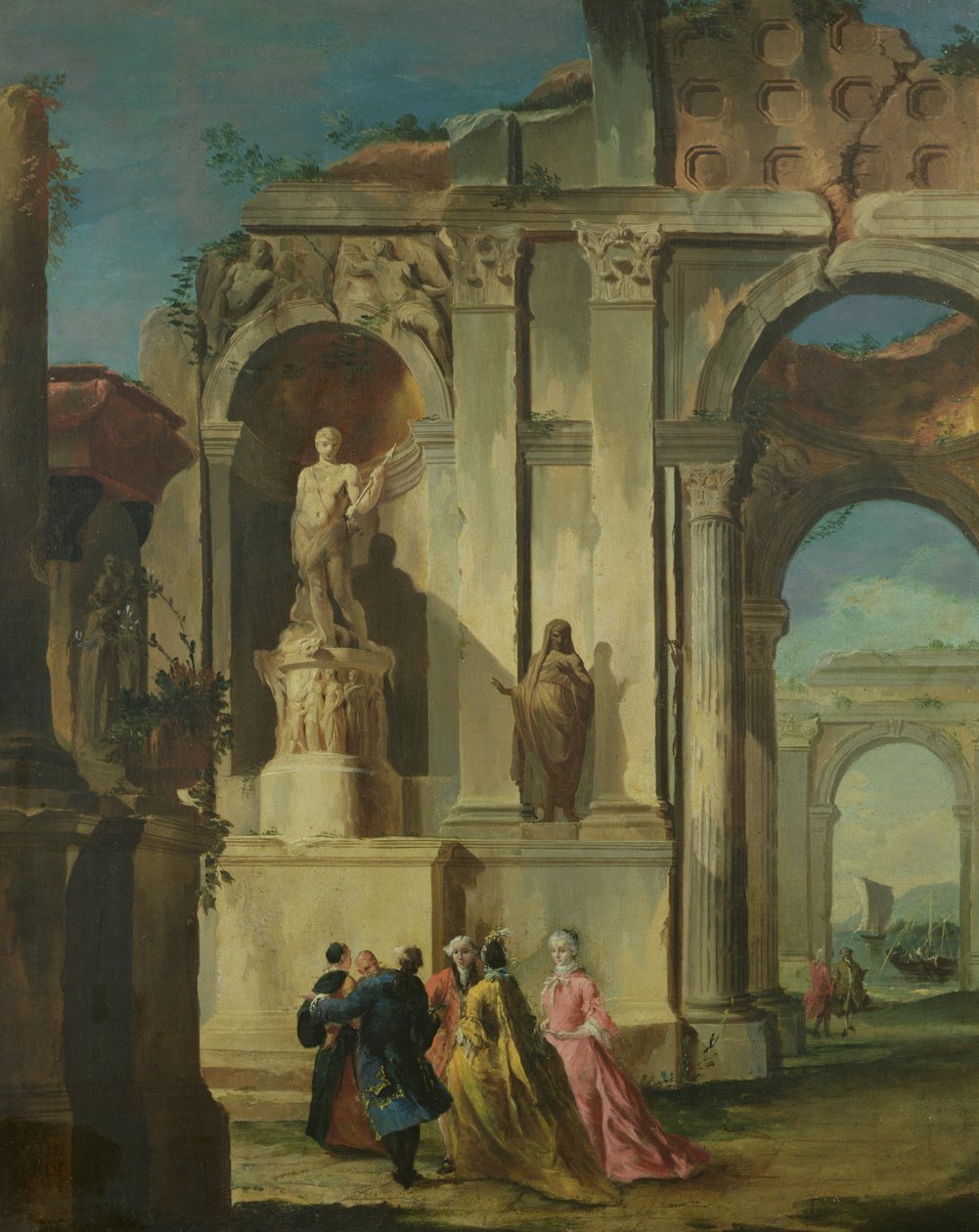 Harabelere Ziyaret by Francesco Guardi