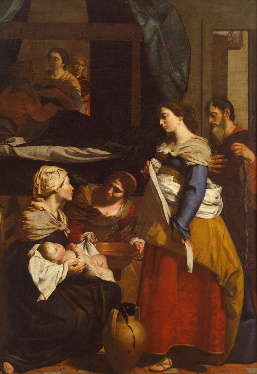 Bakirenin Doğuşu, yazan Francesco Guarino (1611-1654) by Francesco Guarino