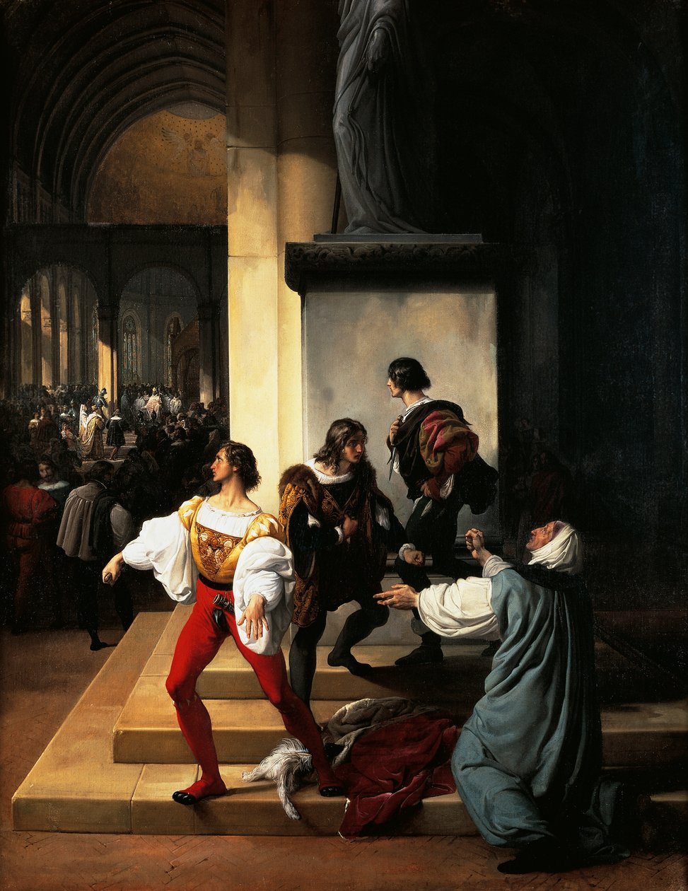 Lampugnani Komplosu Francesco Hayez (1791-1882), tuval üzerine yağlı boya by Francesco Hayez