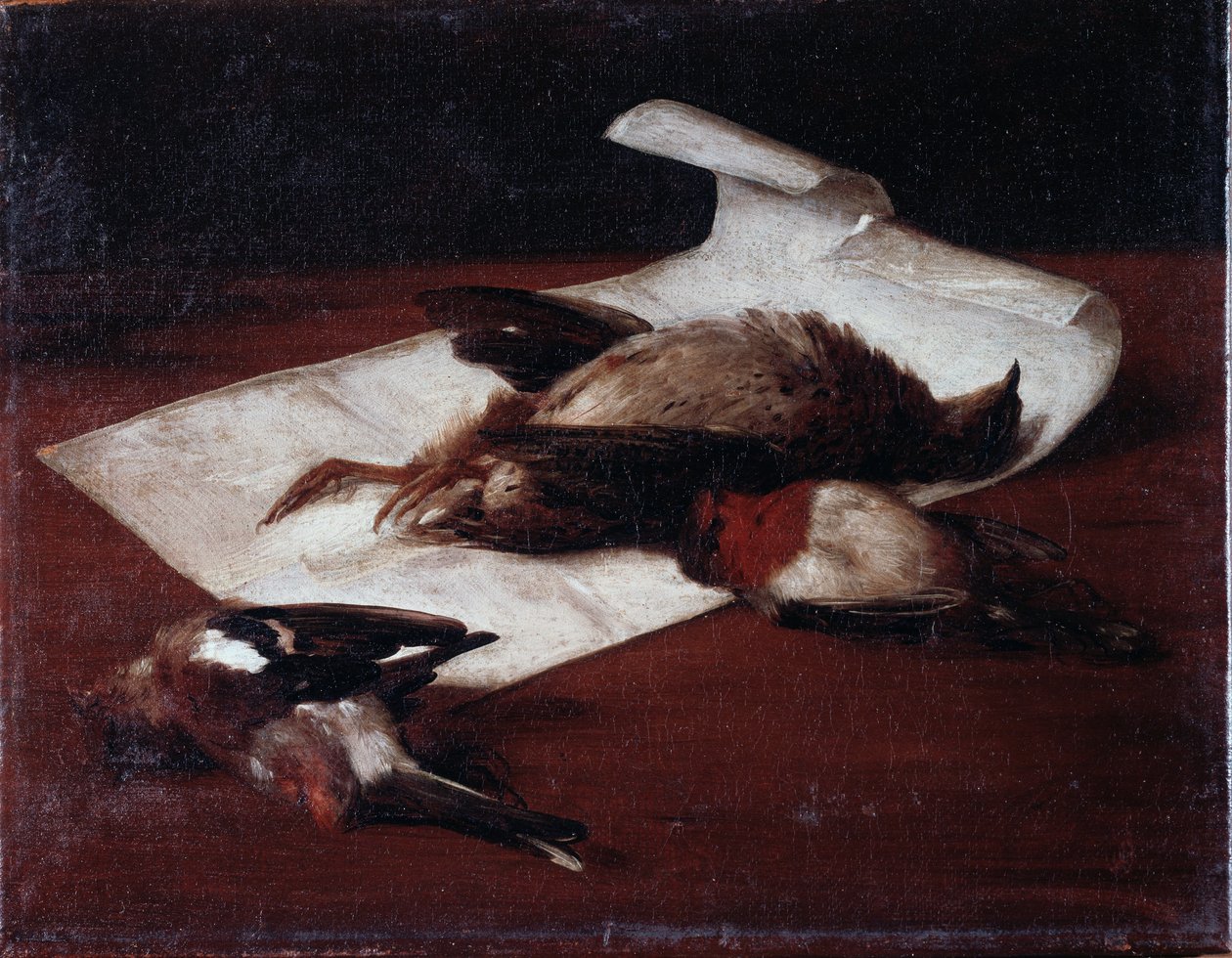 Ölü oyun Boyama Francesco Inganni (1793-1873) 1862 Dim 25,6x33.2 cm Genler, Modern Sanat Galerisi, env 184 by Francesco Inganni