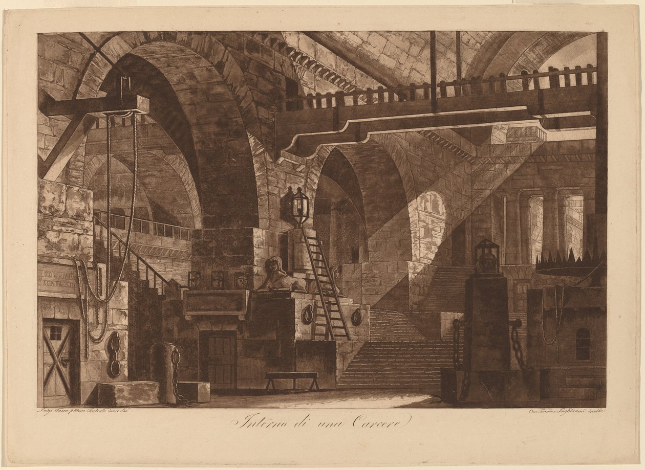 Bir Hapishanenin İçi by Francesco Inghirami, after Luigi Tasca