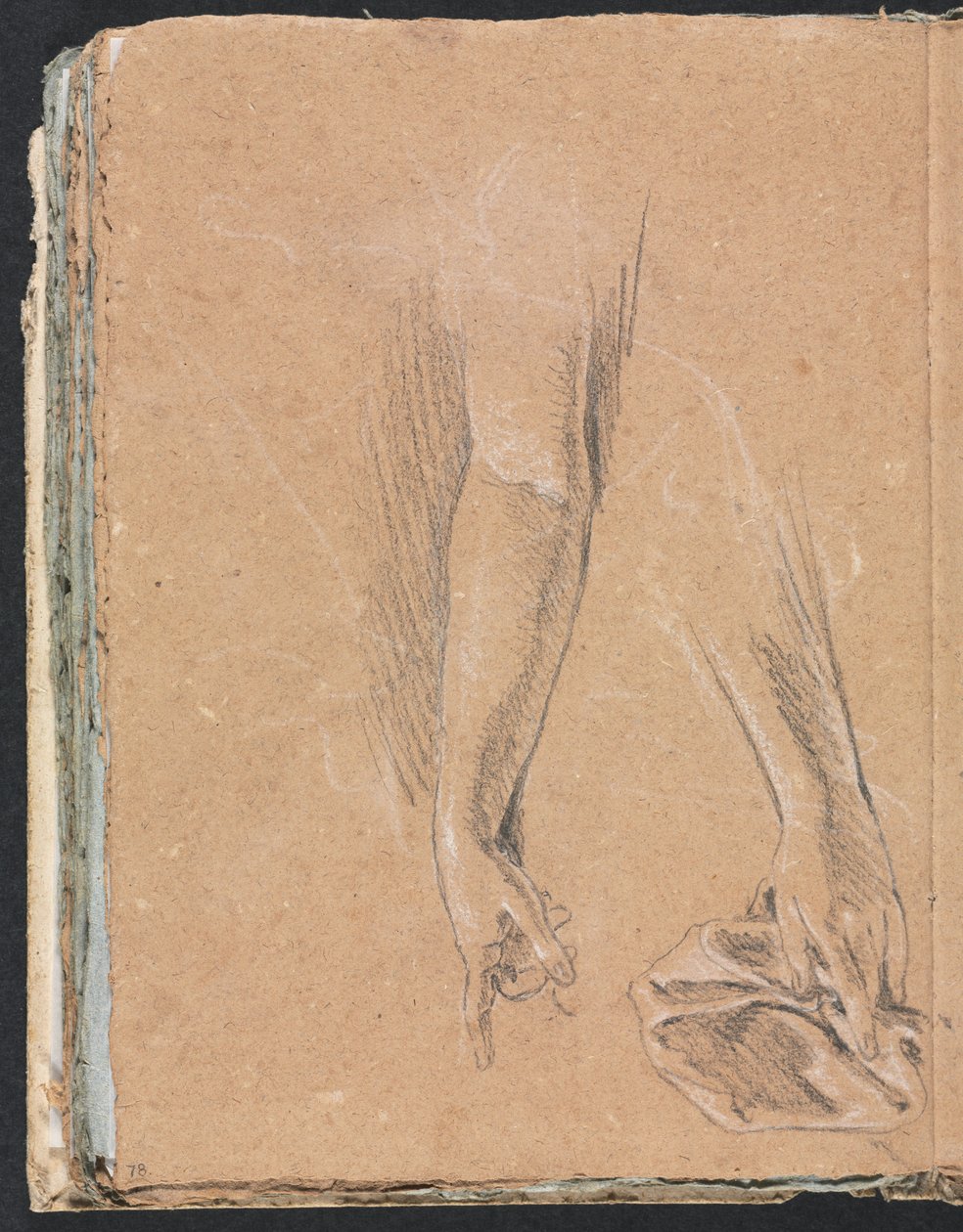 Verona Sketchbook: Perdeli kollar ve eller sayfa 78, 1760. by Francesco Lorenzi