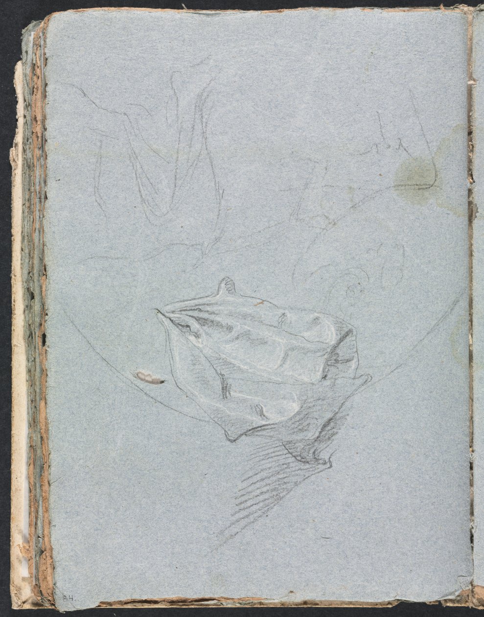 Verona Sketchbook: Perdelik çalışma sayfası 84, 1760. by Francesco Lorenzi