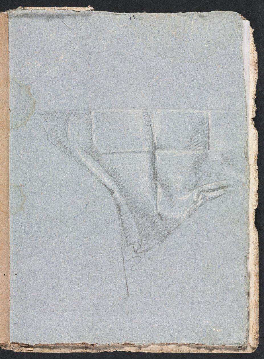 Verona Sketchbook: Perdelik çalışma sayfası 93, 1760. by Francesco Lorenzi
