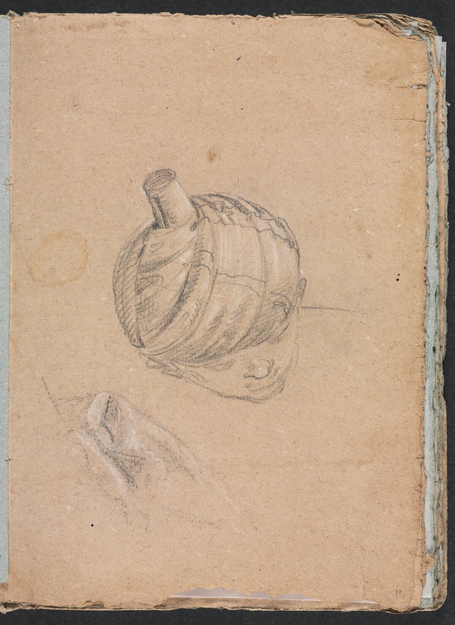 Verona Sketchbook: Türbanlı baş sayfa 11, 1760. by Francesco Lorenzi
