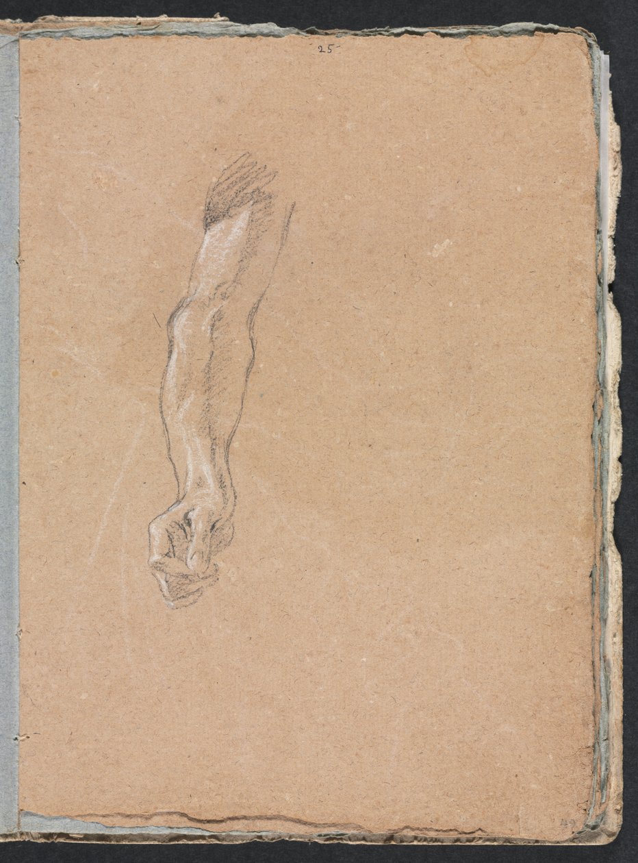 Verona Sketchbook: Sağ kol ve el sayfası 49, 1760. by Francesco Lorenzi