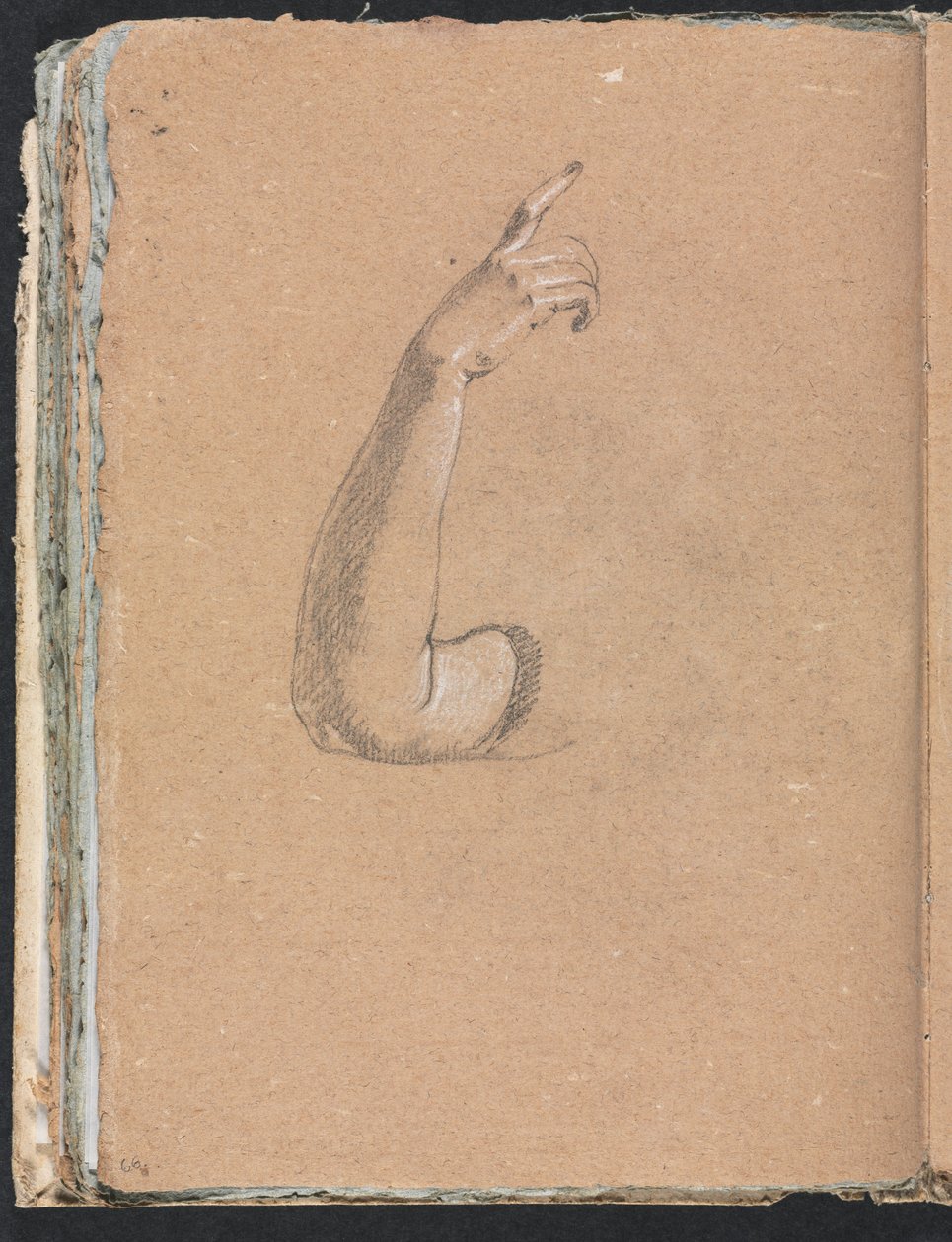 Verona Sketchbook: Sağ kol ve el sayfası 66, 1760. by Francesco Lorenzi