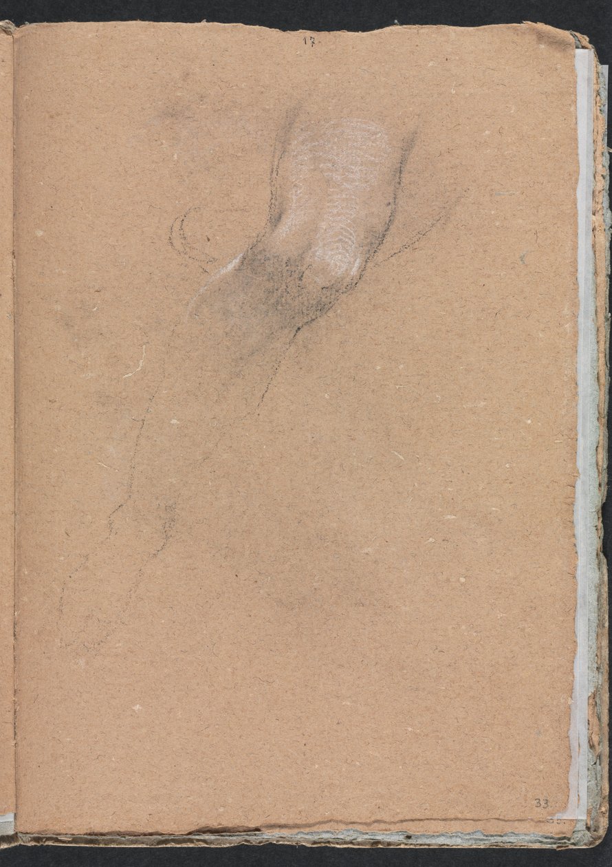 Verona Sketchbook: Sağ bacak sayfa 33, 1760. by Francesco Lorenzi