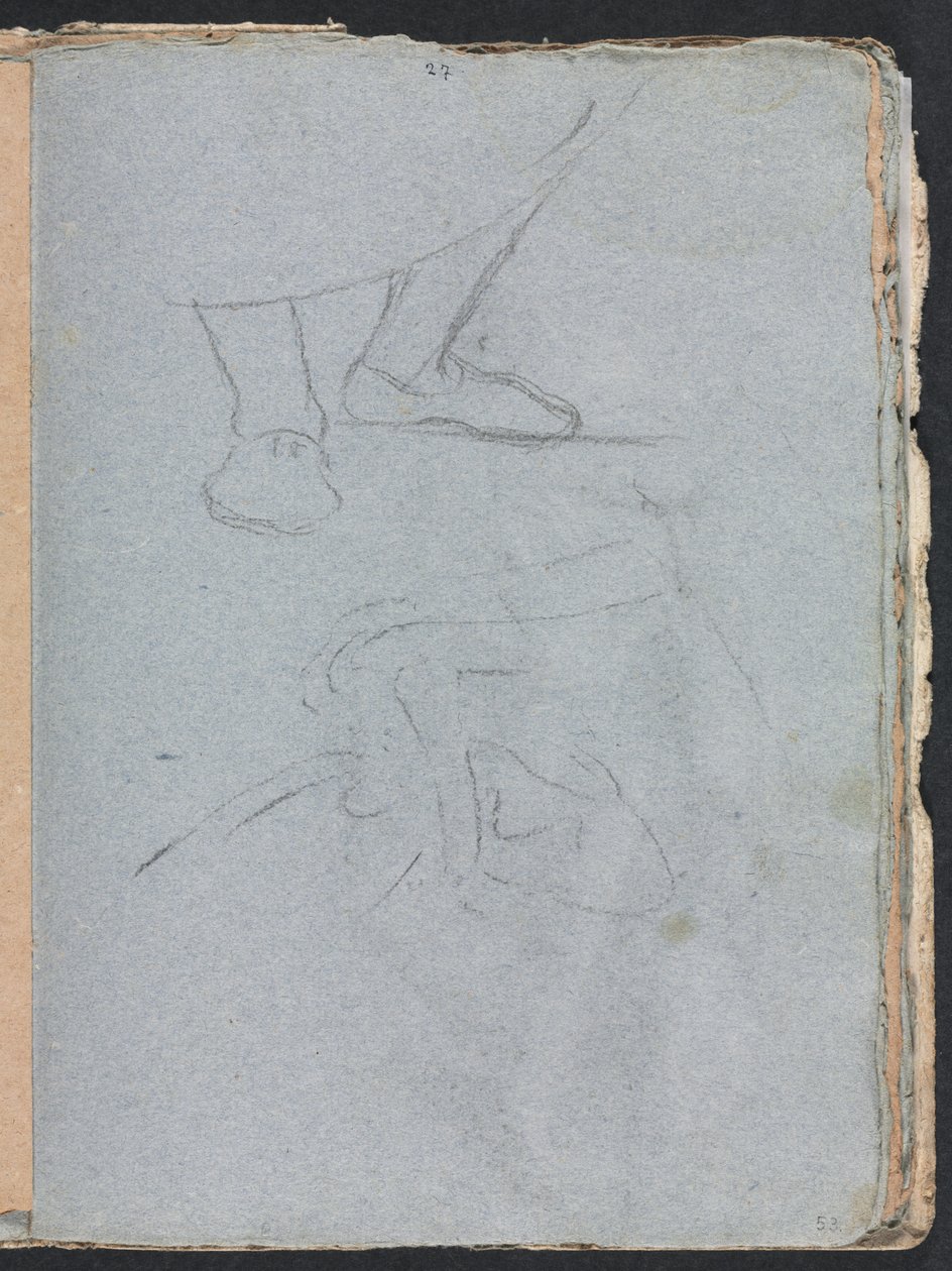 Verona Sketchbook: Ayakların incelenmesi sayfa 53, 1760. by Francesco Lorenzi
