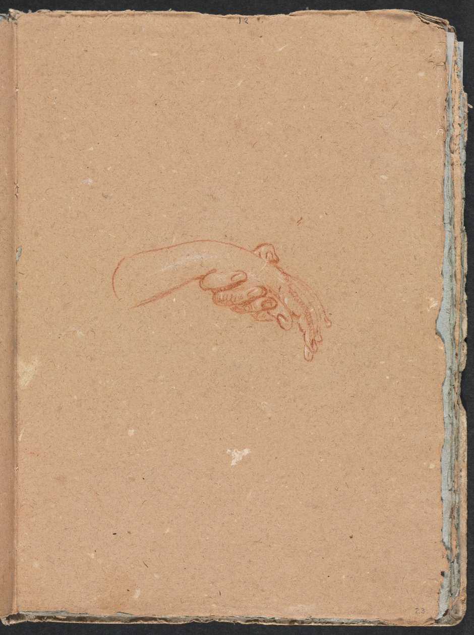 Verona Sketchbook: Ellerin incelenmesi sayfa 23, 1760. by Francesco Lorenzi