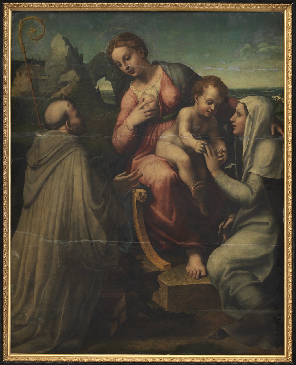 Azizler ile Madonna ve Çocuk by Francesco Menzocchi
