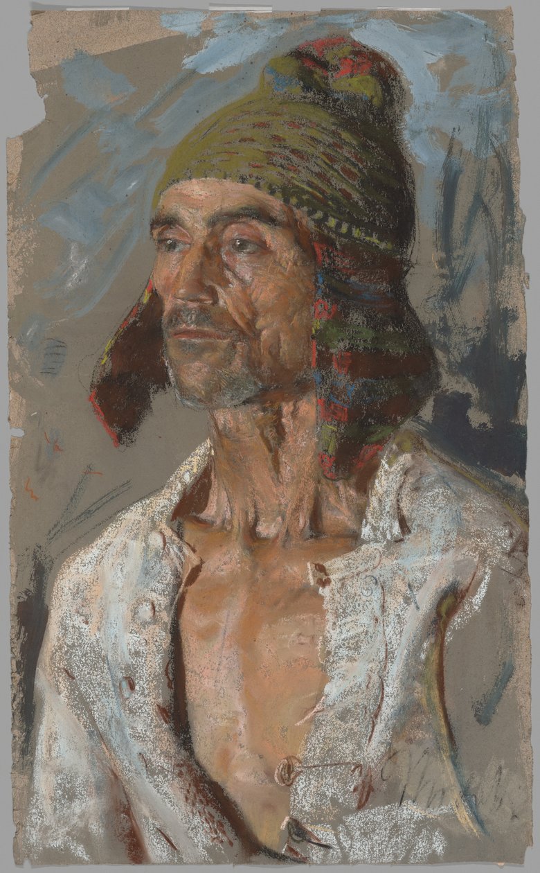 Bir Çoban (“Il Voto” Çalışması) (rekto); Bebeği Tutan Kadın (“Il Voto” Çalışması) (verso) by Francesco Paolo Michetti