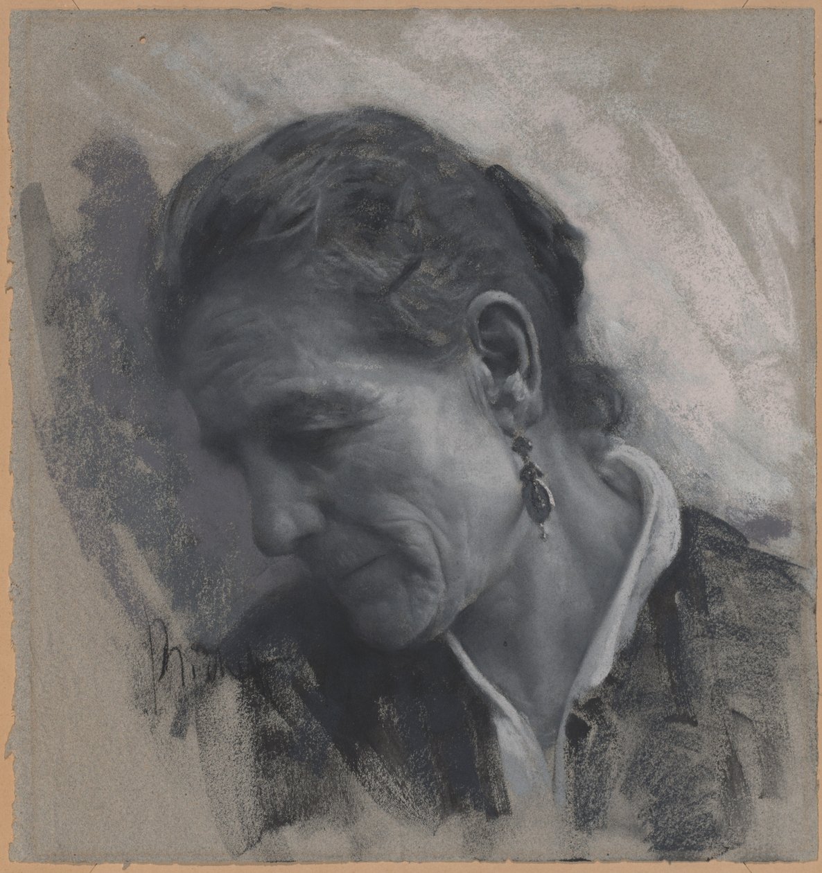 Sanatçının Kayınvalidesi Luisa Carmignani by Francesco Paolo Michetti