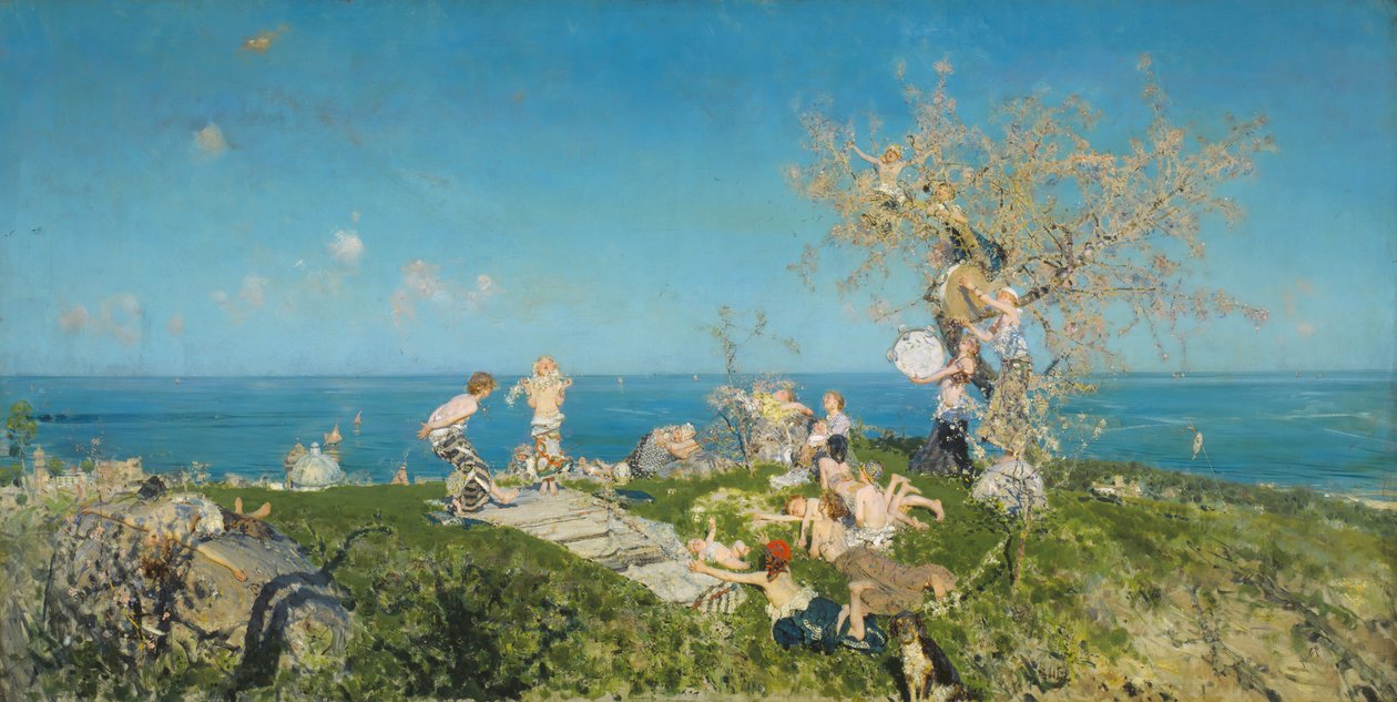 Bahar ve Aşk, 1878. by Francesco Paolo Michetti
