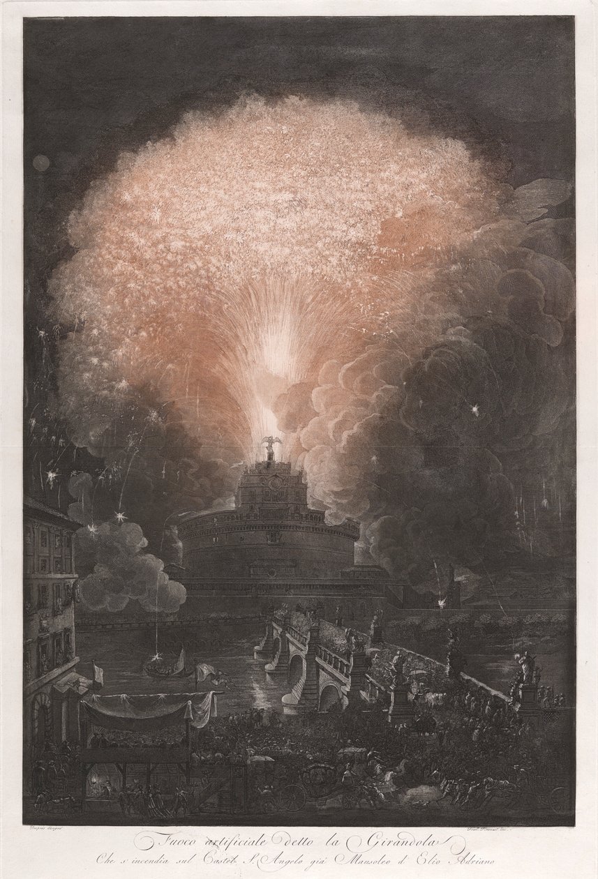Fırıldak olarak bilinen yapay ateş by Francesco Piranesi