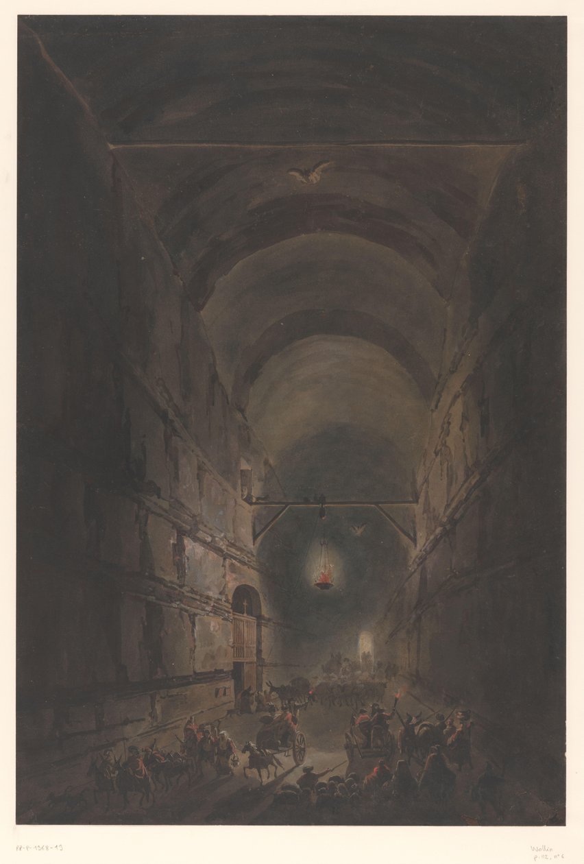Posillipo Mağarası Posillipo mağarası bij Napels by Francesco Piranesi