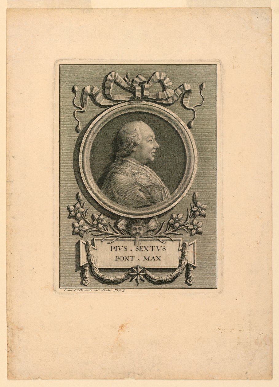 Papa Pius VI (1775-1799) by Francesco Piranesi