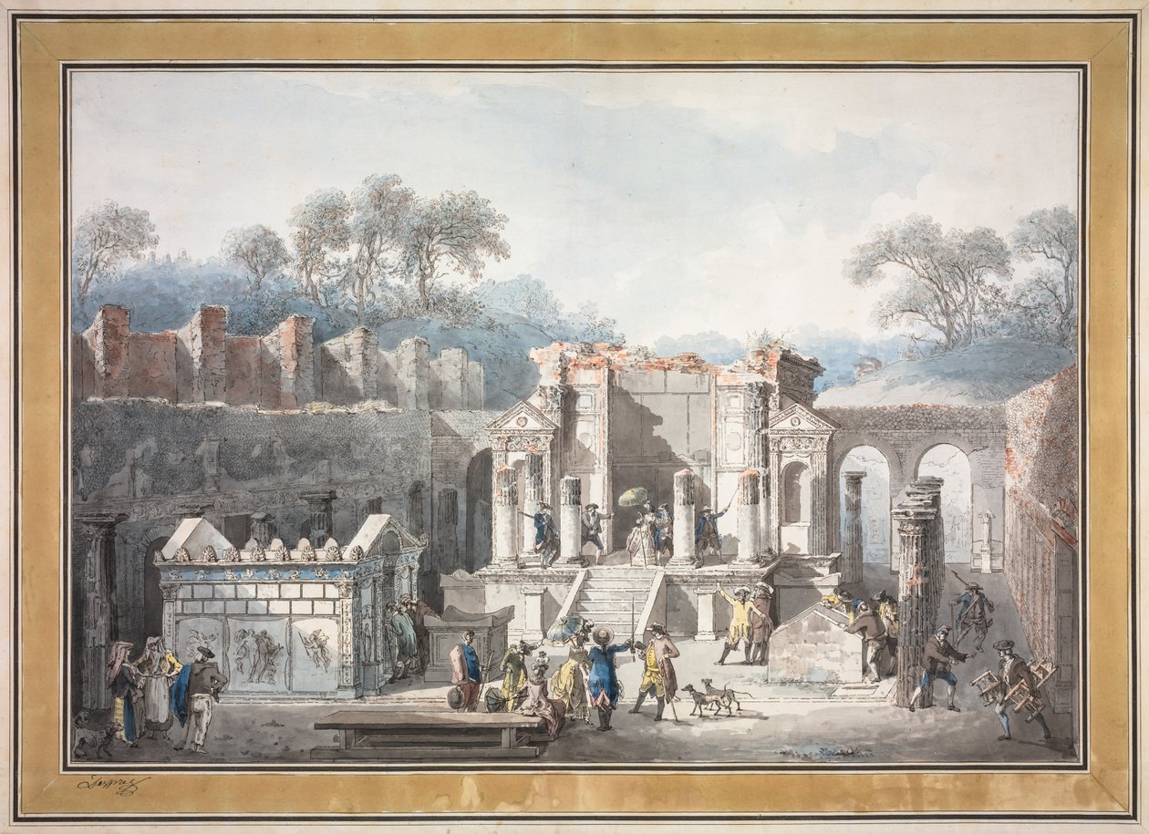 Pompeii'deki İsis Tapınağı by Francesco Piranesi