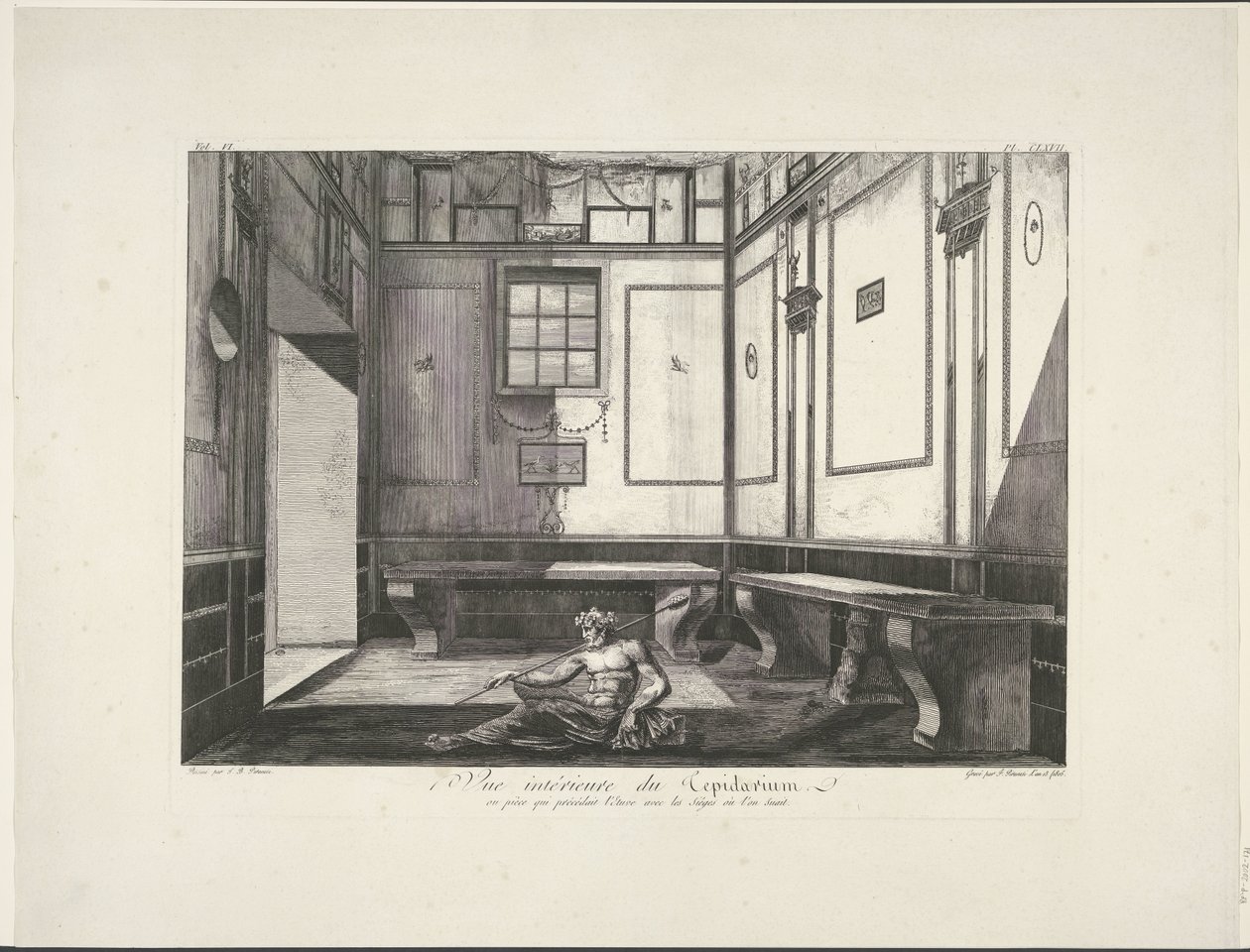 Magna Graecia'nın Pompeii Antik Eserlerinde Trepidarium (dizi başlığı) by Francesco Piranesi