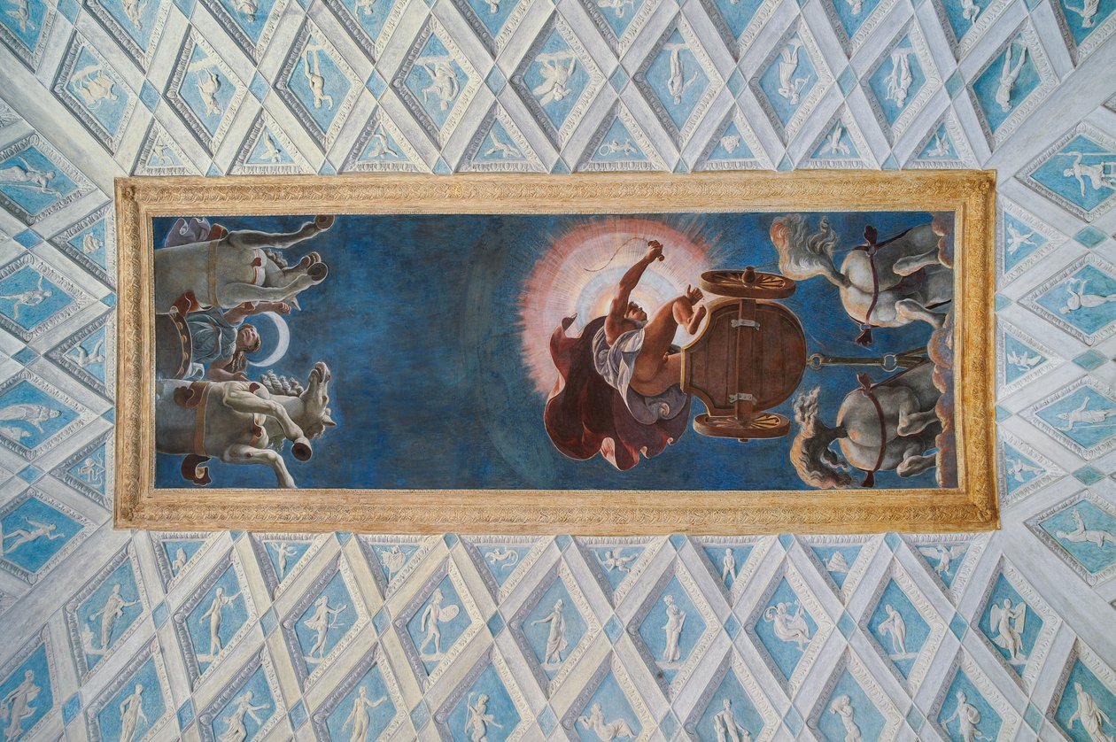Güneş ve Ay Odası (Camera del Sole e della Luna): Diana ve Apollo tarafından kullanılan Güneş ve Ay