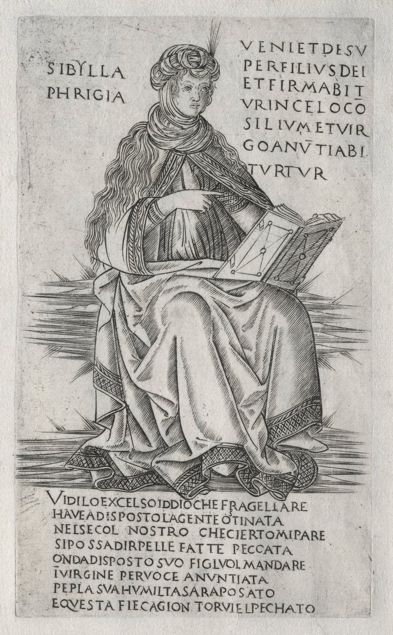 Sibyller: Frig Sibyl, c. 1470-1480. by Francesco Rosselli