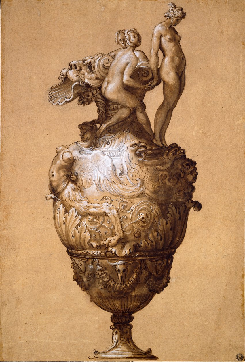 Bir Ewer için tasarım, 16. yüzyılın ortalarında by Francesco Salviati