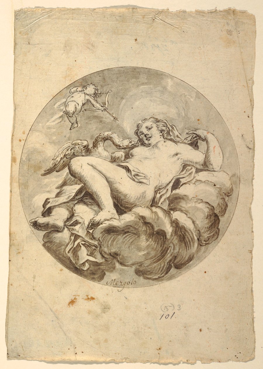 Tavan Fresk Projesi: Leda ve Kuğu by Francesco Saverio Mergolo