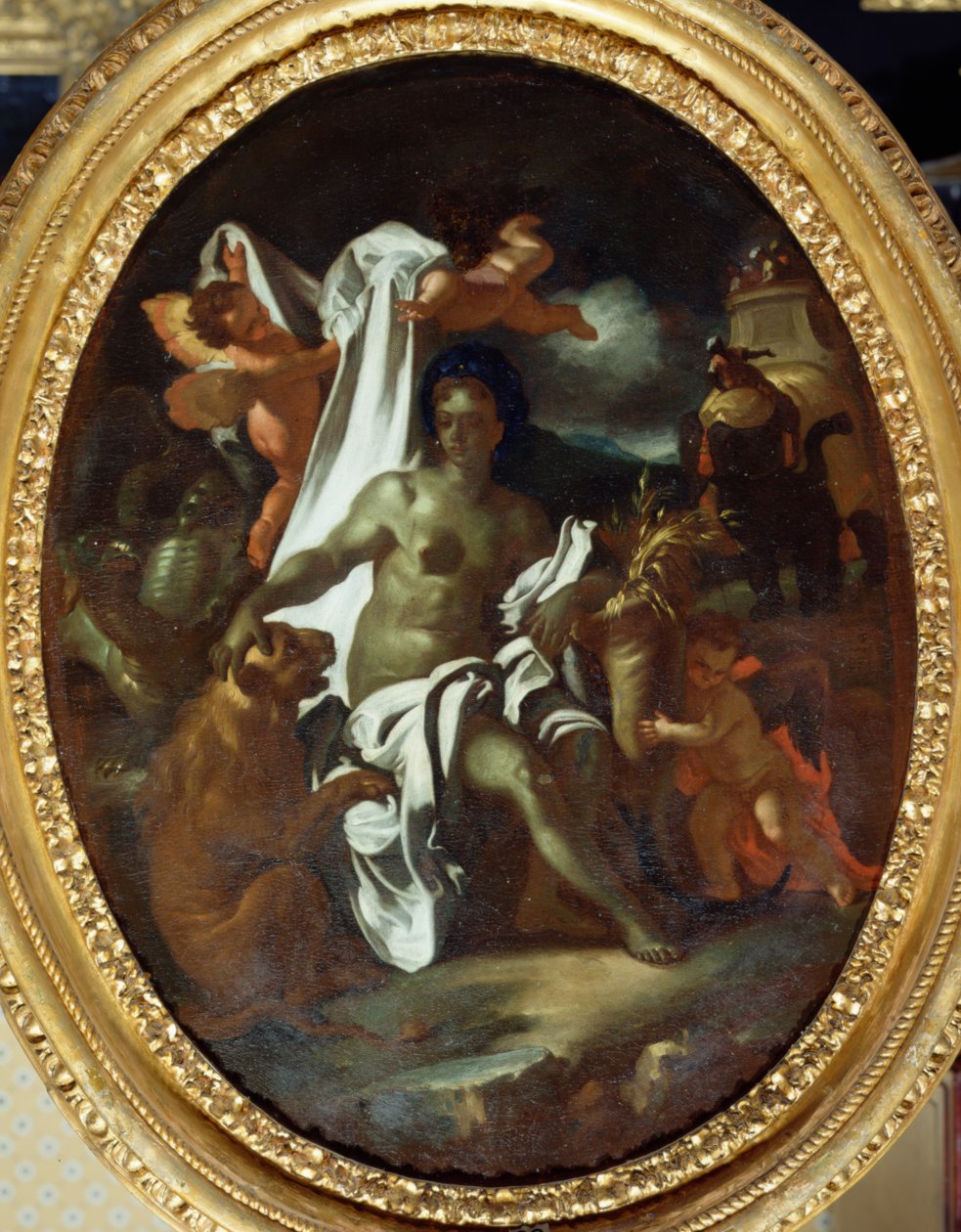 Afrika Alegorisi (tuval üzerine yağlı boya) by Francesco Solimena