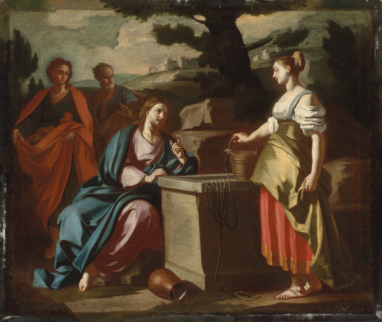 Kuyudaki İsa ve Samiriyeli Kadın by Francesco Solimena