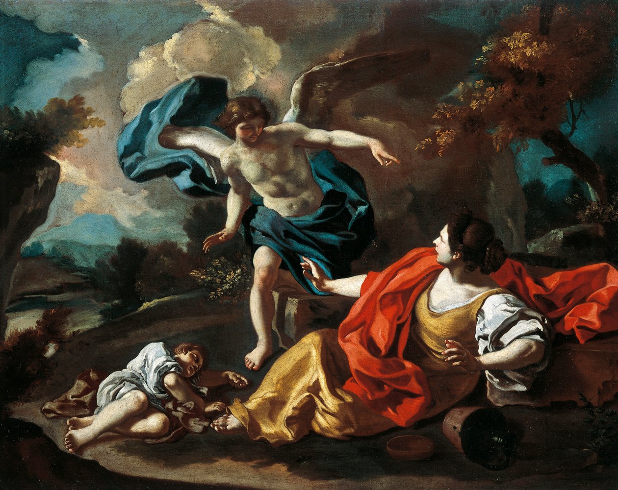 Hacer ve İsmail, Francesco de Mura (1696-1782), tuval üzerine yağlı boya, 73x98 cm by Francesco Solimena
