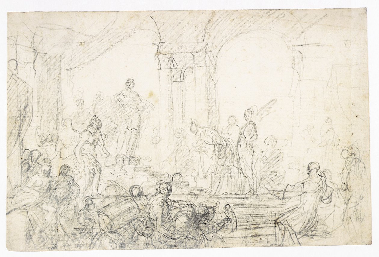 Kral Süleyman ve Saba Kraliçesi by Francesco Solimena
